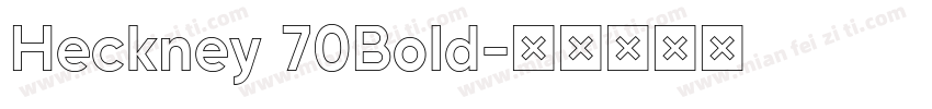 Heckney 70Bold字体转换